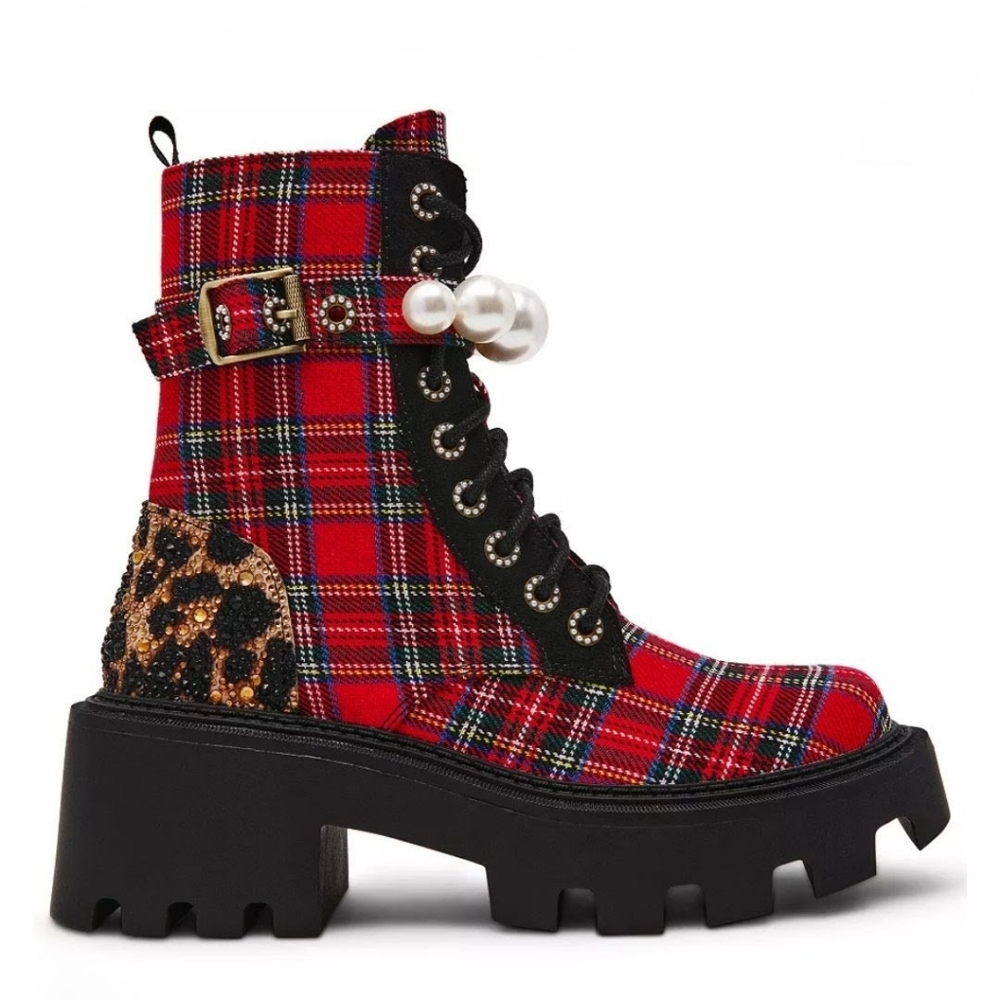 Betsey JohnsonWomen's Jonnie Embellished Combat Booties